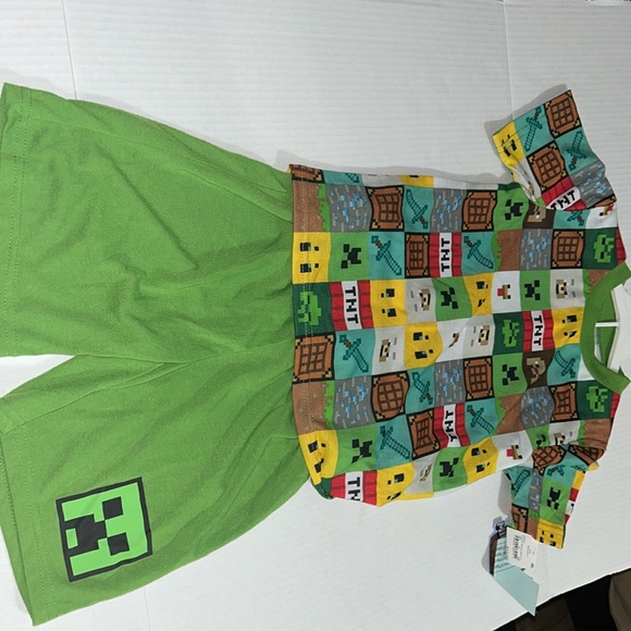 minecraft Other - NWT Minecraft Boys Size XS4/5 Pijamas Set